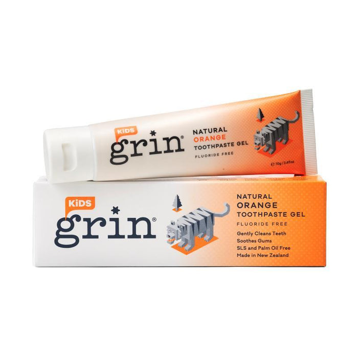 Grin Kids 100 Natural Orange Toothpaste 70g