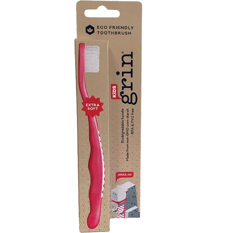 Grin Kids Toothbrush Pink