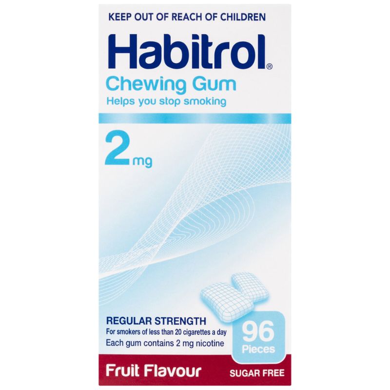 Habitrol 2mg Chewing Gum (Fruit) - 96pk