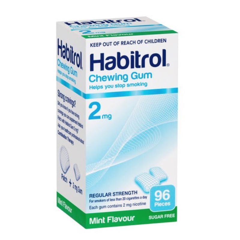 Habitrol 2mg Chewing Gum (Mint) - 96 pieces