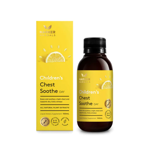 Harker Herbals Childrens Chest Soothe DAY Liquid 150ml - Sweet Lemon