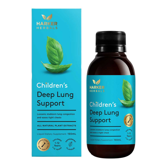 Harker Herbals Childrens Deep Lung Support Liquid 150ml - Peppermint