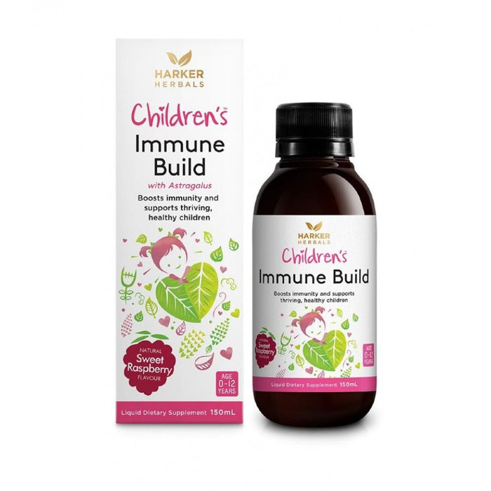 Harker Herbals Childrens Immune Build Liquid 150ml - Sweet Raspberry