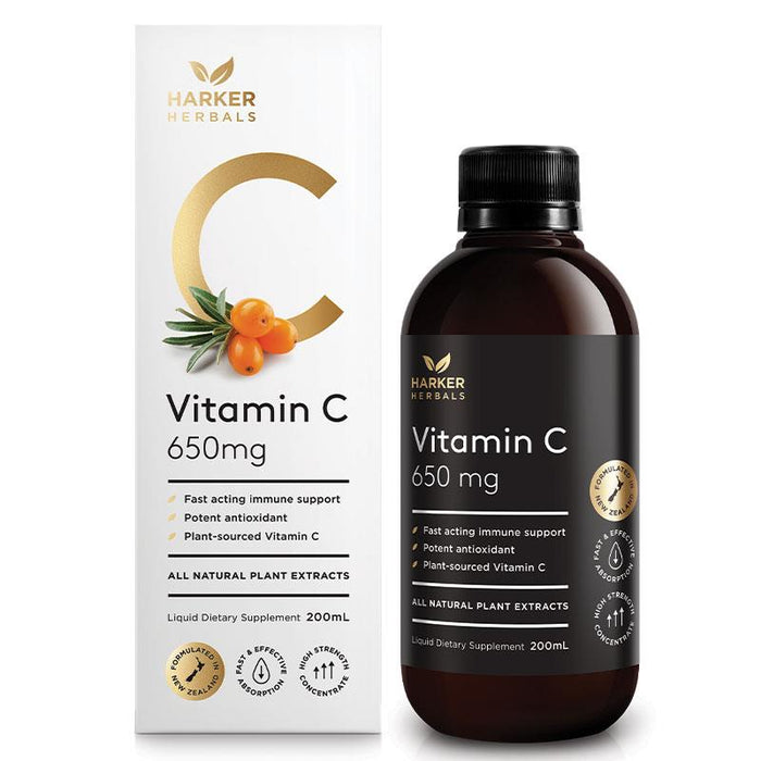 Harker Herbals Vitamin C + Elderberry 200ml - Be Well