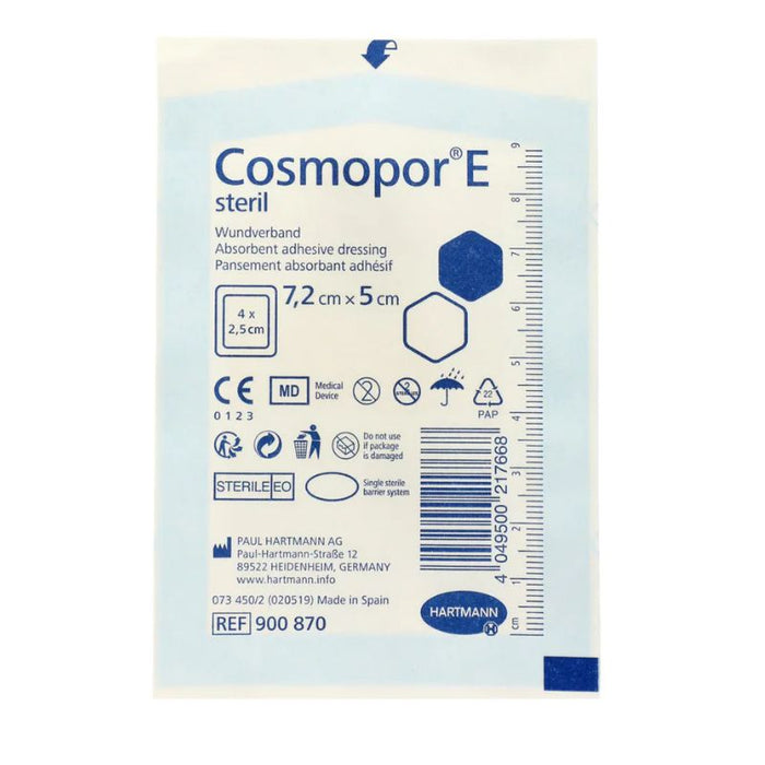 Hartmann Cosmopor E Steril Dressing 7.2cm x 5cm (50)