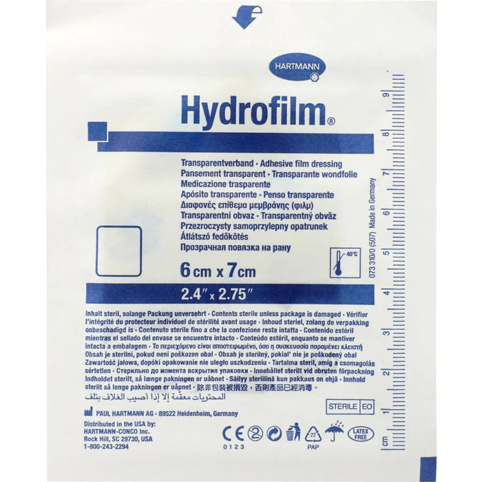 Hartmann Hydrofilm Dressing 6cm x 7cm (100)