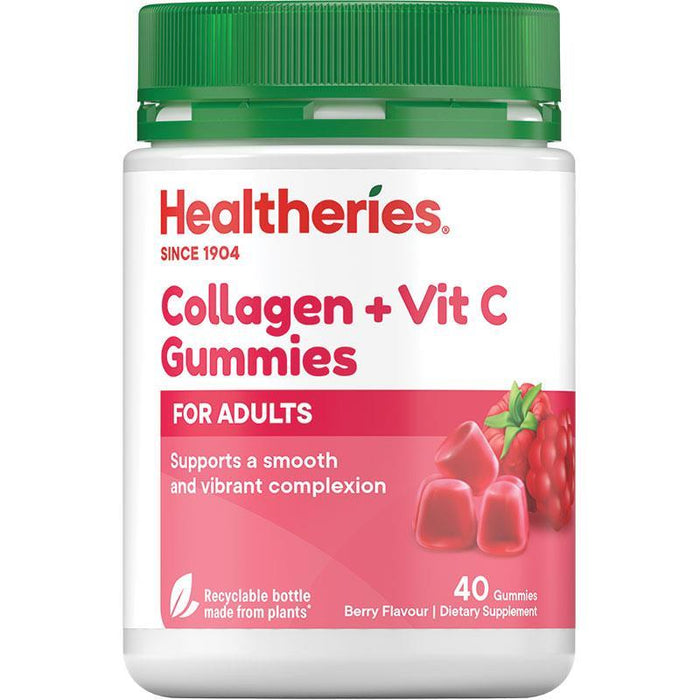 Healtheries Collagen & Vit C Gummies for Adults 40 - Berry