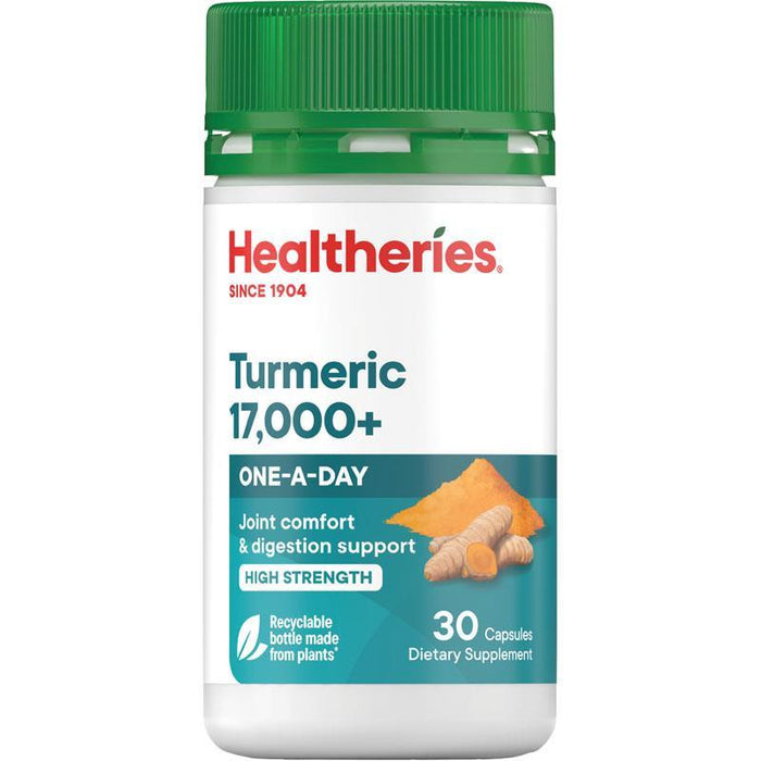 Healtheries Turmeric 17,000+ One-a-Day Capsules 30