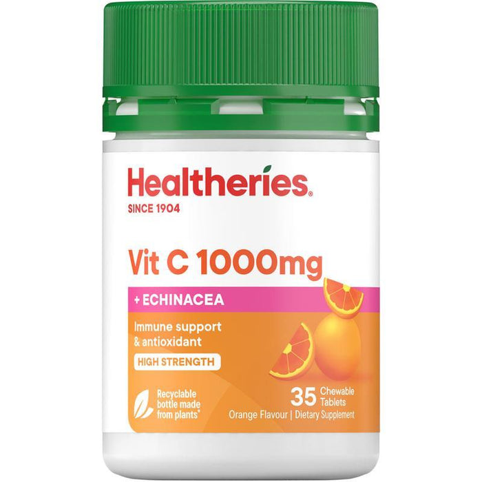 Healtheries Vit C 1000mg + Echinacea Chewable Tablets 35