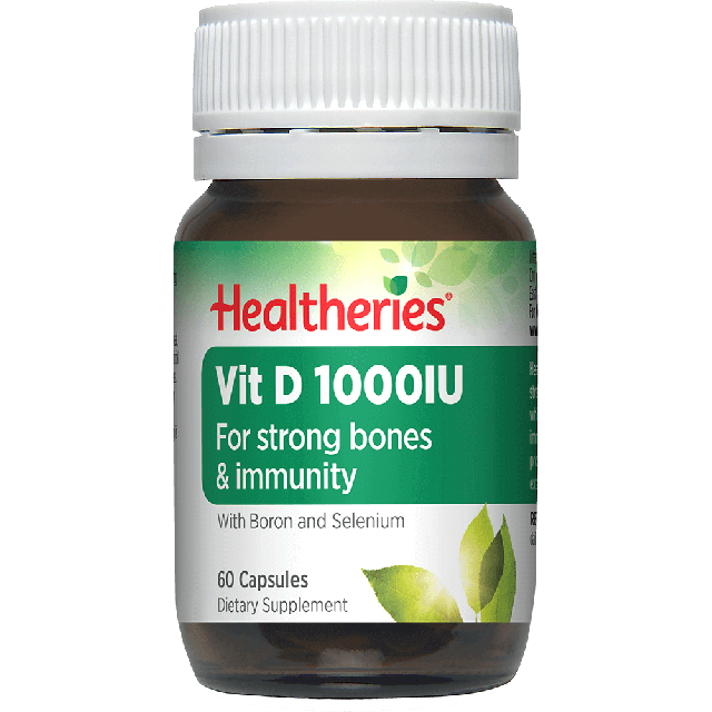 Healtheries Vit D 1000IU Capsules 60