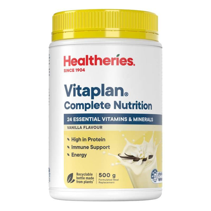 Healtheries Vitaplan Complete Nutrition - Vanilla 500g