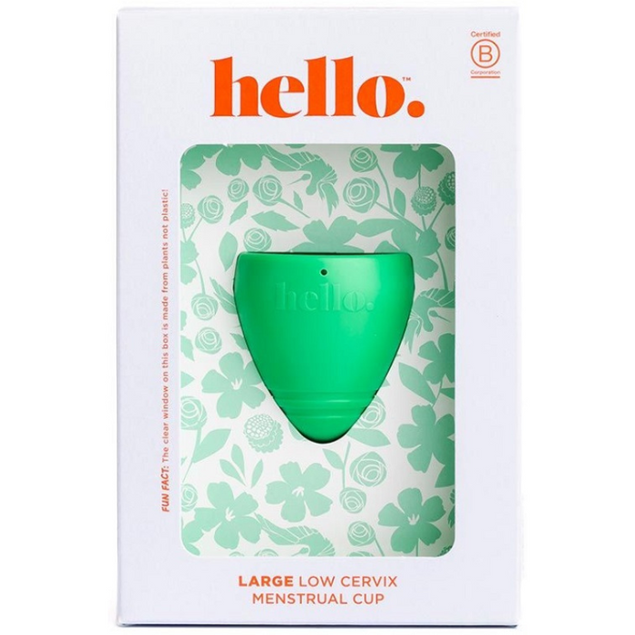 Hello Menstrual Cup Low Cervix LARGE