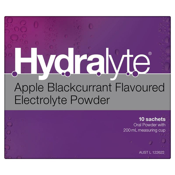 Hydralyte Electrolyte Powder Apple & Blackcurrant Sachets 10 x 5g