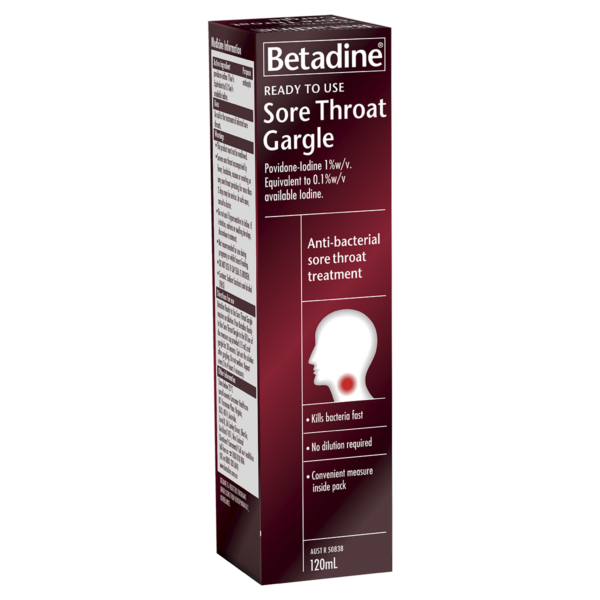 Betadine Sore Throat Gargle 120ml