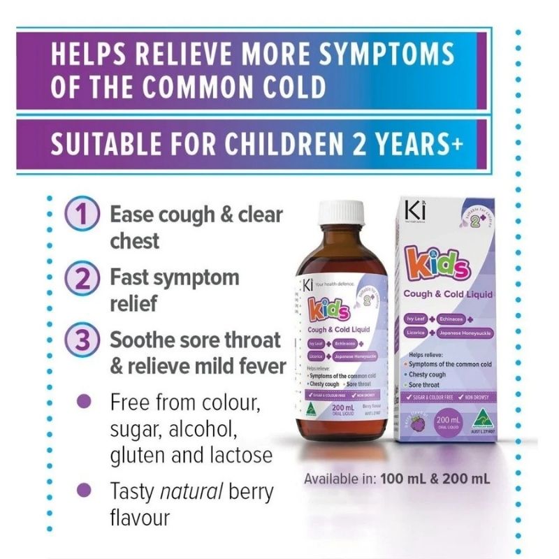 Ki Cough and Cold Liquid Kids 200ml