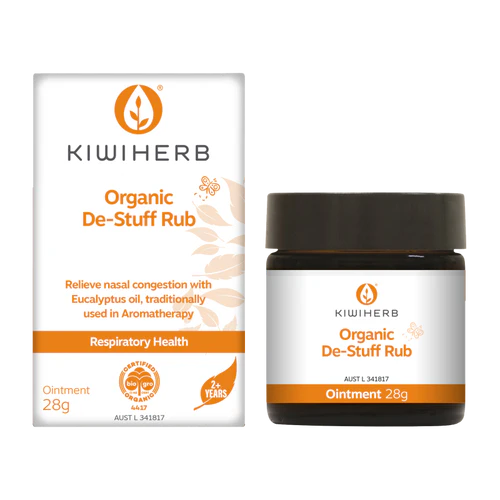 Kiwiherb Organic De-Stuff Rub 28g