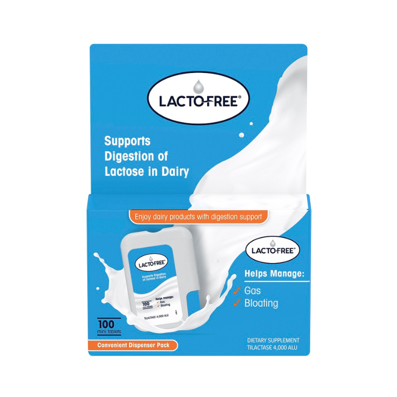 Lacto-Free Mini Tablets 100 - Supports Digestion of Lactose in Dairy