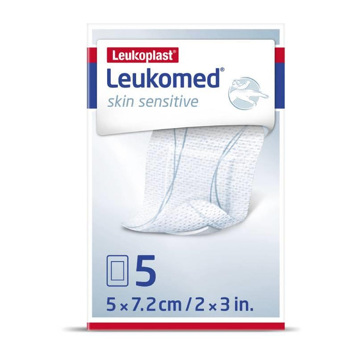 Leukoplast Leukomed T Skin Sensitive Dressings 5 x 7.2cm (5)