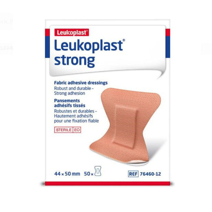 Leukoplast Strong Fabric Adhesive Dressing 44x50mm Tan 50