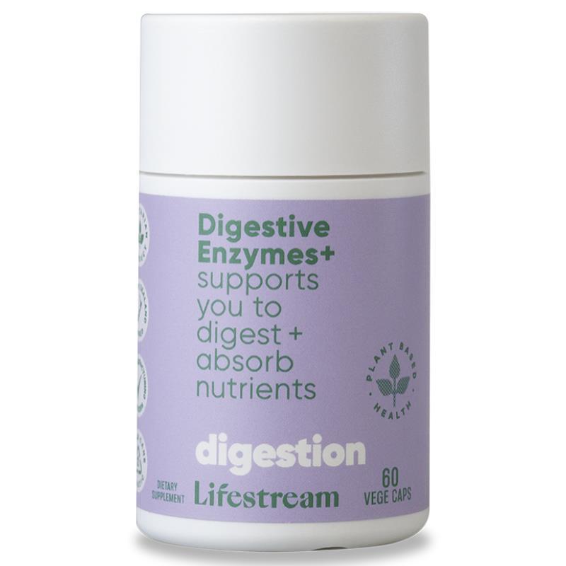 Lifestream Digestive Enzymes+ Vege Caps 60