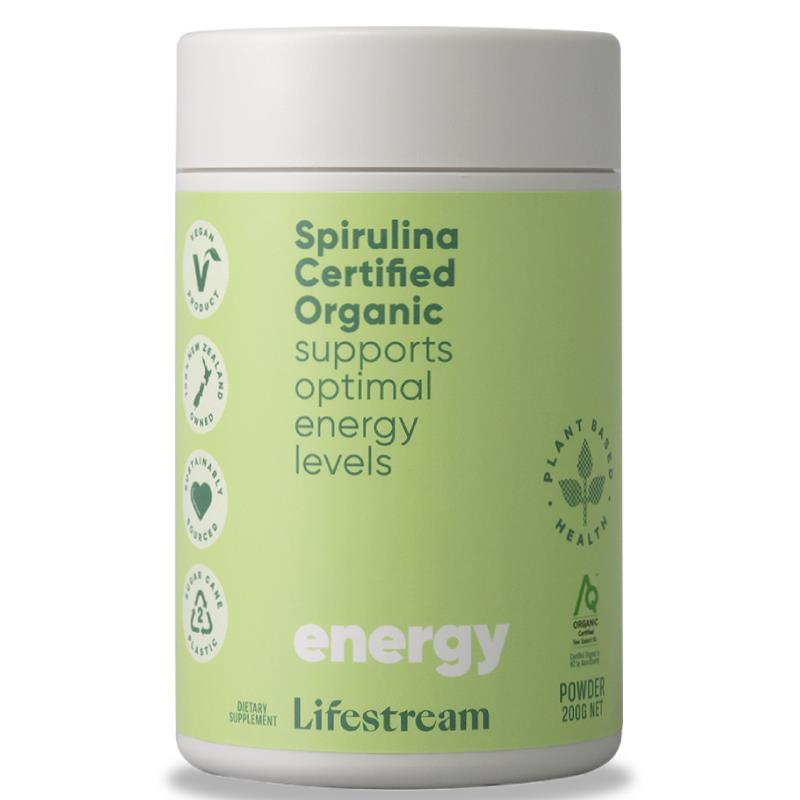 Lifestream Spirulina Certified Organic Powder 200g