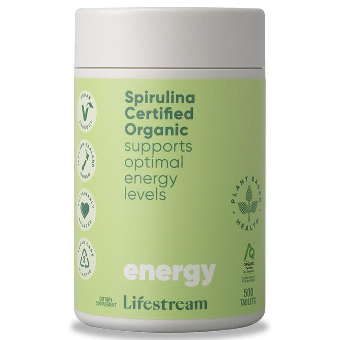 Lifestream Spirulina Certified Organic Tablets 500