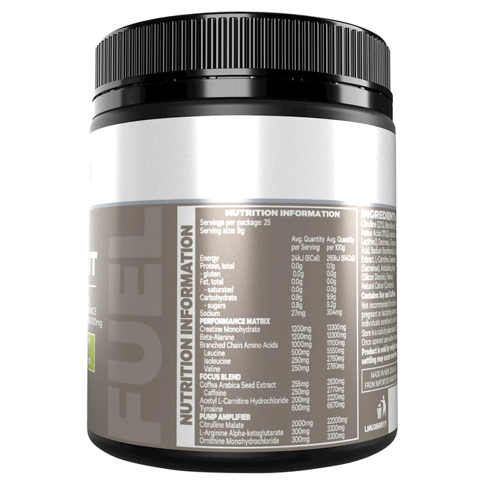 MUSASHI Pre Workout Lemon Lime 225g