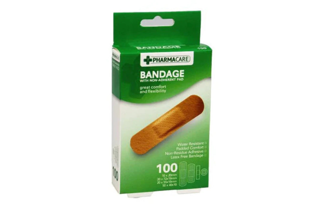 Maxcare Plastic Bandages 100s Asstd Size