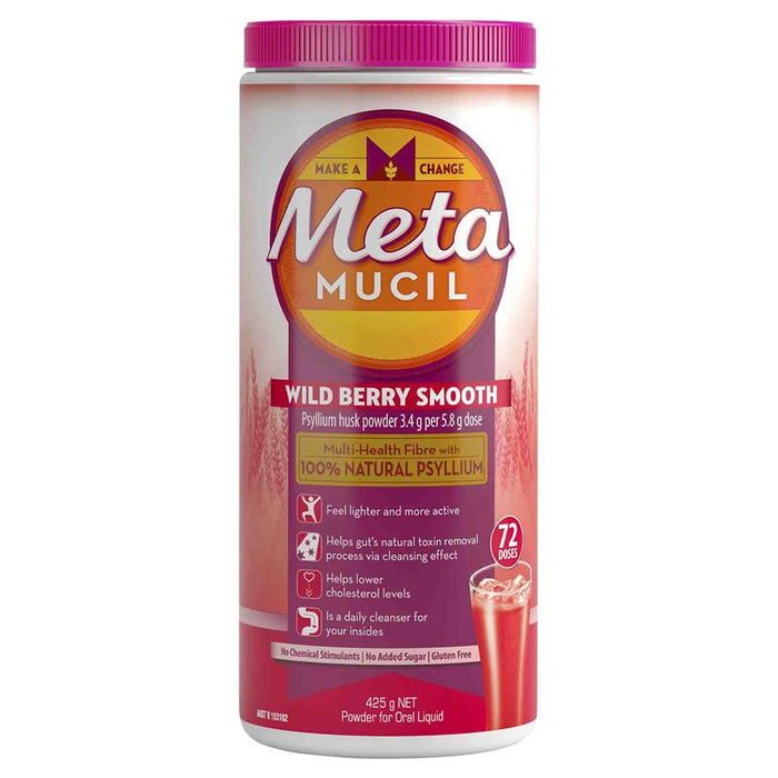 Metamucil Wild Berry Smooth Powder 425g