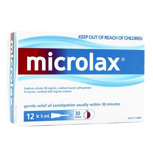 MICROLAX Micro enemas 5ml 12pk