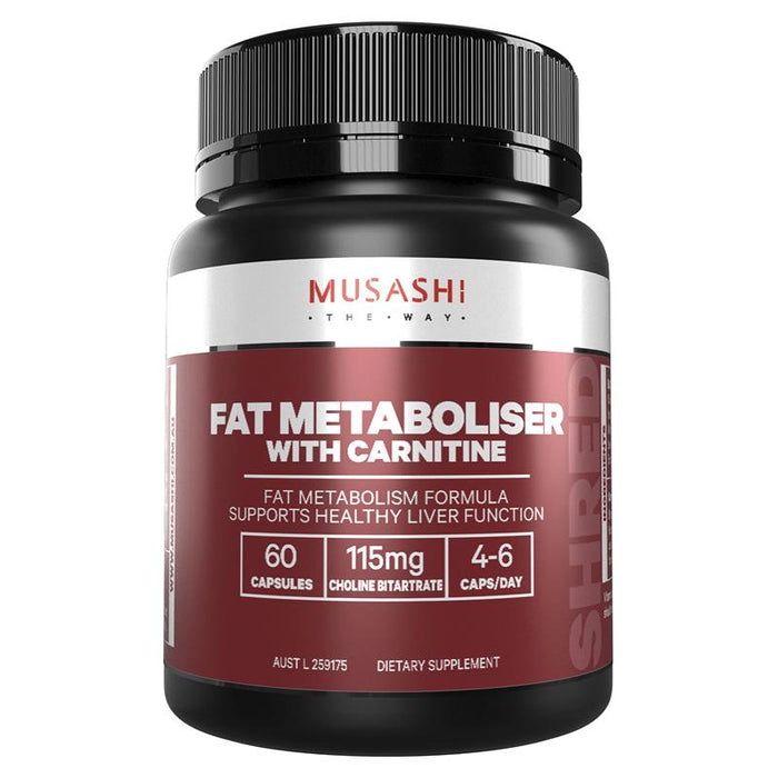 Musashi Fat Metaboliser with Carnitine Capsules 60