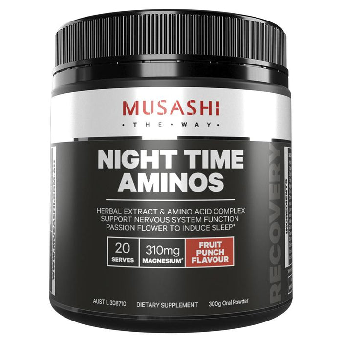 Musashi Night Time Aminos - Fruit Punch 300g