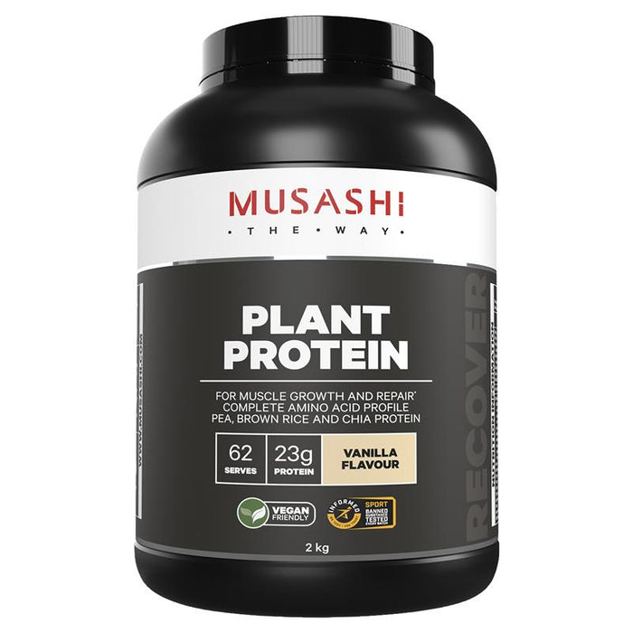 Musashi Plant Protein Powder - Vanilla 2kg