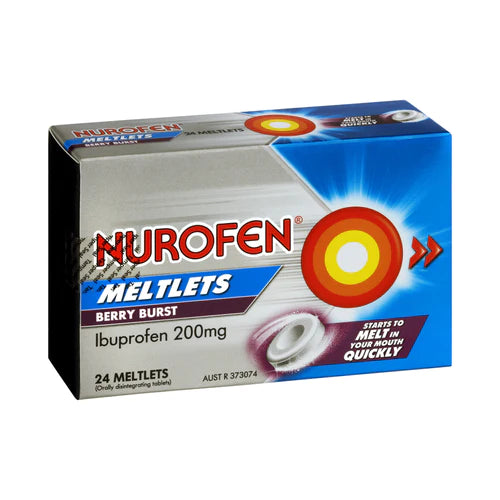 NUROFEN Meltlets Berry Burst 200mg 24s