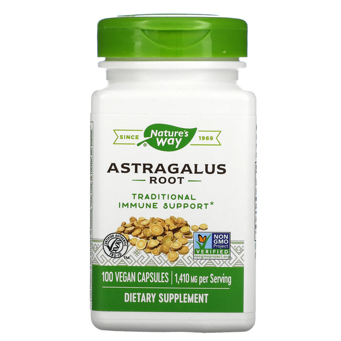 Natures Way Herbal - Astragalus Root Capsules 100