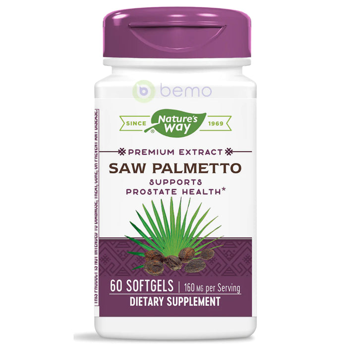 Natures Way Herbal - Saw Palmetto Softgels 60