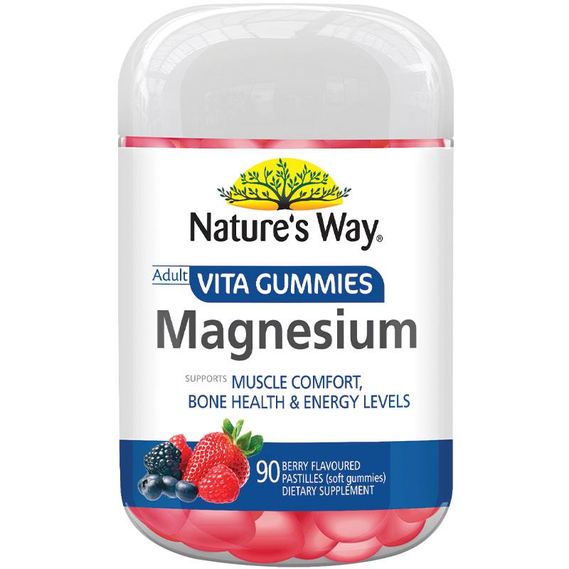 Natures Way NZ - Adult Vita Gummies Magnesium 90 - Berry