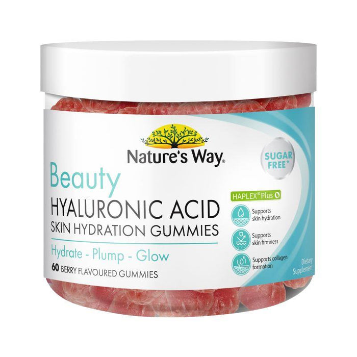 Natures Way NZ - Beauty Hyaluronic Acid Gummies 60 - Berry