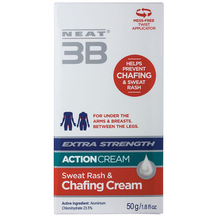 Neat 3B Action Cream Sweat Rash & Chafing Cream Stick 50g - Extra Strength