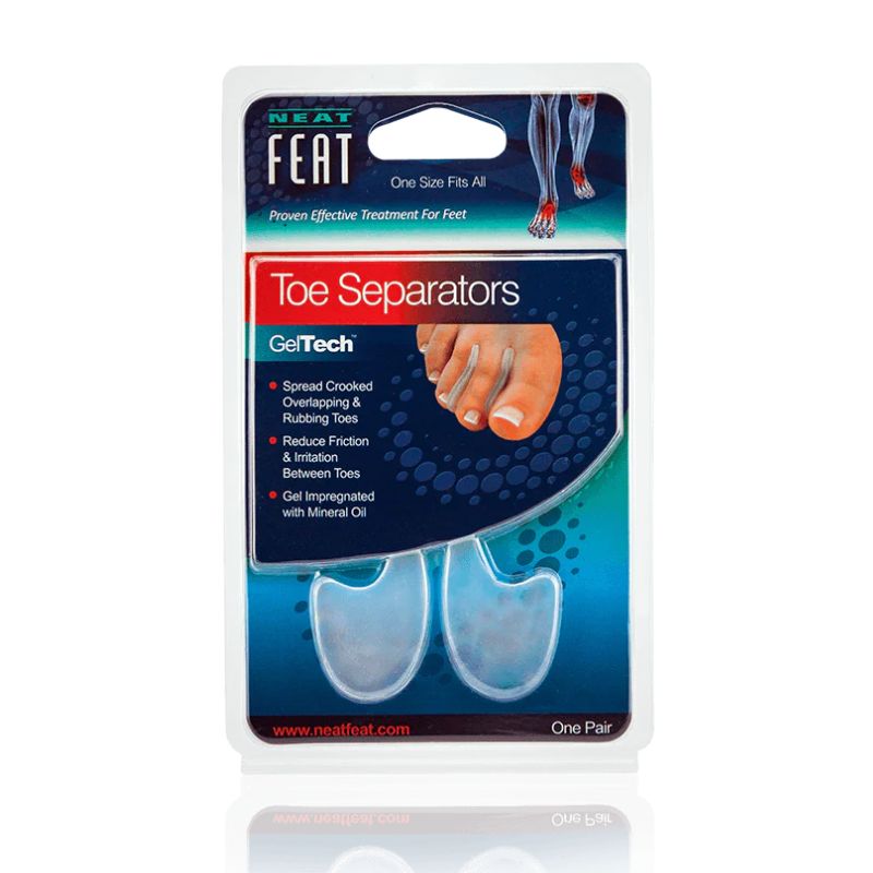 Neat Feat Gel Toe Separators for Toe Rubbing Prevention