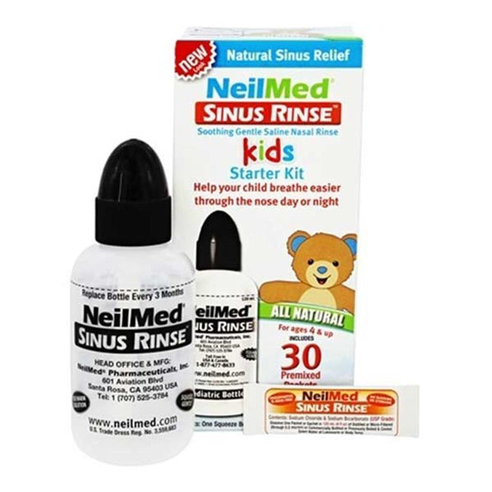 NeilMed Sinus Rinse Kids Kit - 120ml Bottle and 60 Sachets