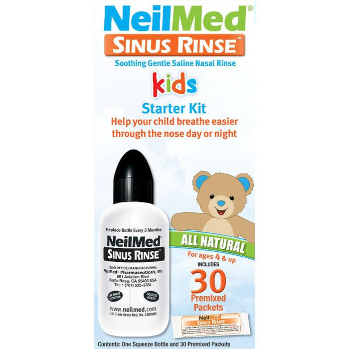 NeilMed Sinus Rinse Kids Starter Kit - 120ml Bottle And 30 Sachets