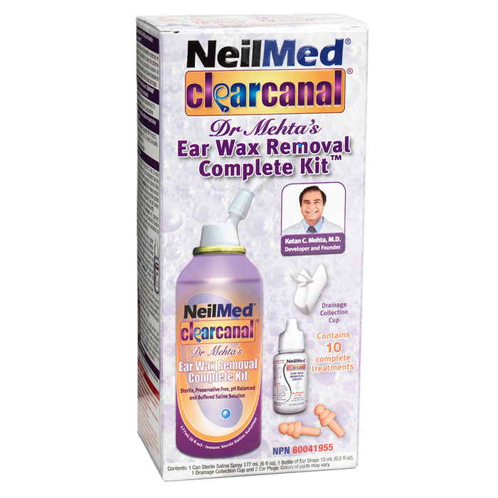 Neilmed Clearcanal Ear Wax Removal Complete Kit 75mL