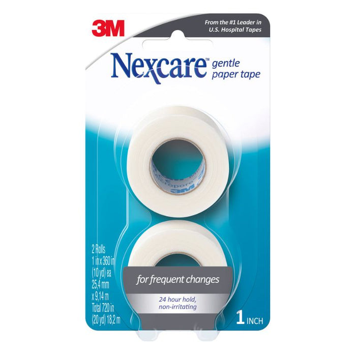 Nexcare - Gentle Paper Tape 25mm x 9.1m 2 Pack