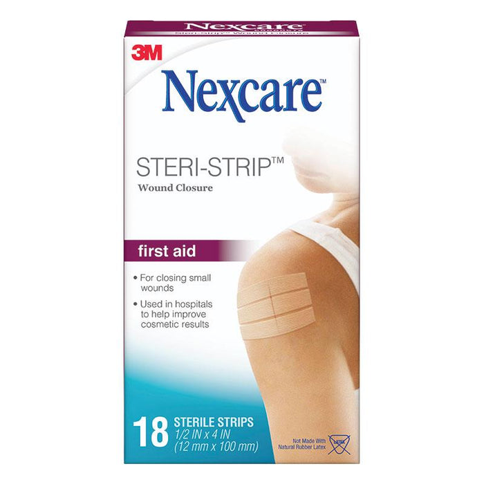 Nexcare - Steri-Strip Wound Closure Strips 12mm x 100mm 18