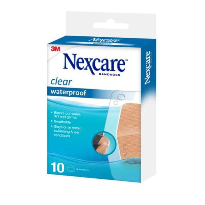 Nexcare Clear Waterproof Large 10pk