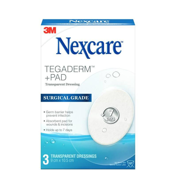 Nexcare Tegaderm + Pad Transparent Oval Dressing 3