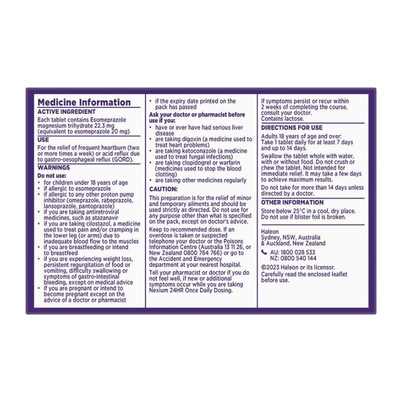 Nexium Tablet 20mg 14s