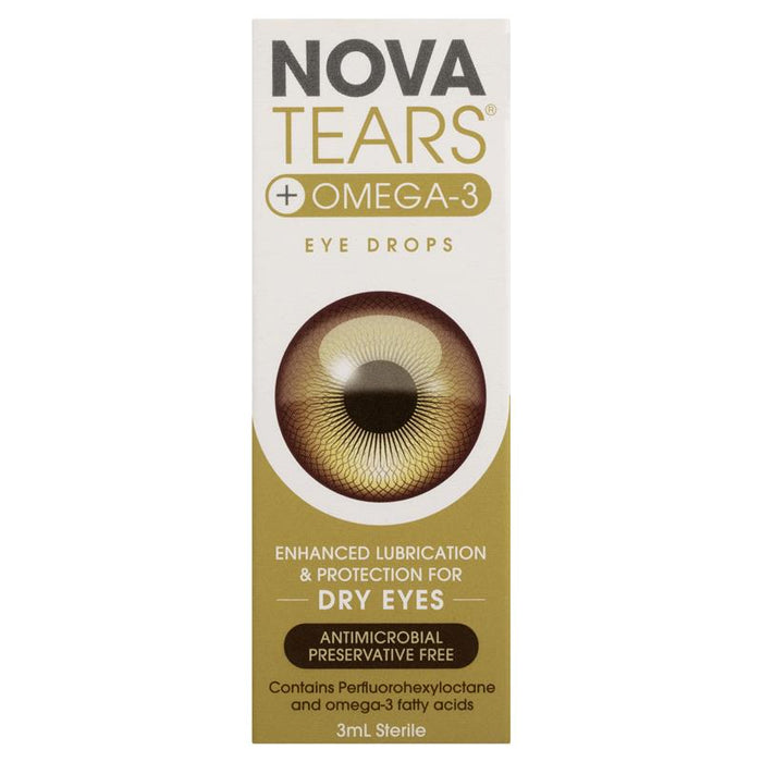 Nova Tears +Omega 3 Eye Drops 3ml