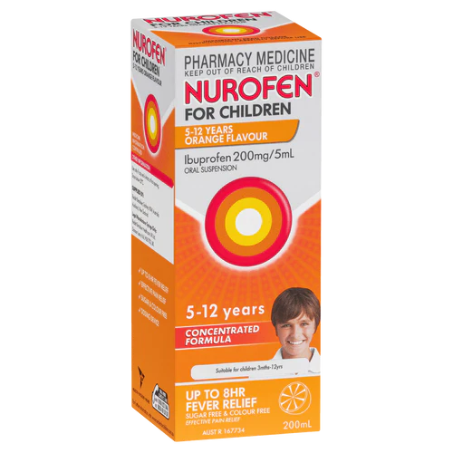 Nurofen for Children 5 12 Years Liquid 200ml Orange Flavour